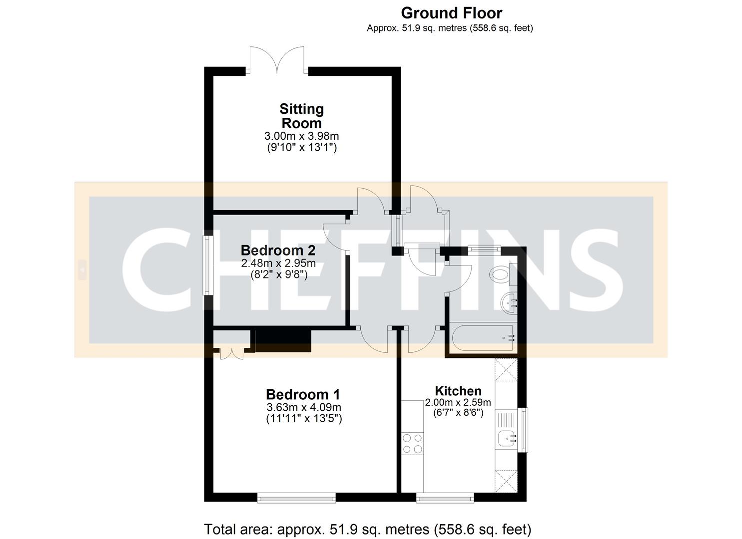 2 Bedroom for sale in Isleham Cheffins Newmarket Sales
